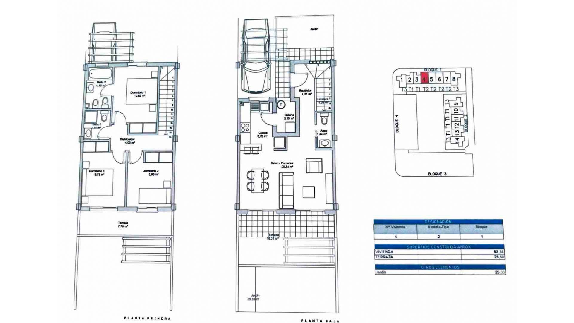 Gebraucht - Townhouse - Ciudad Quesada - Rojales - Ciudad Quesada