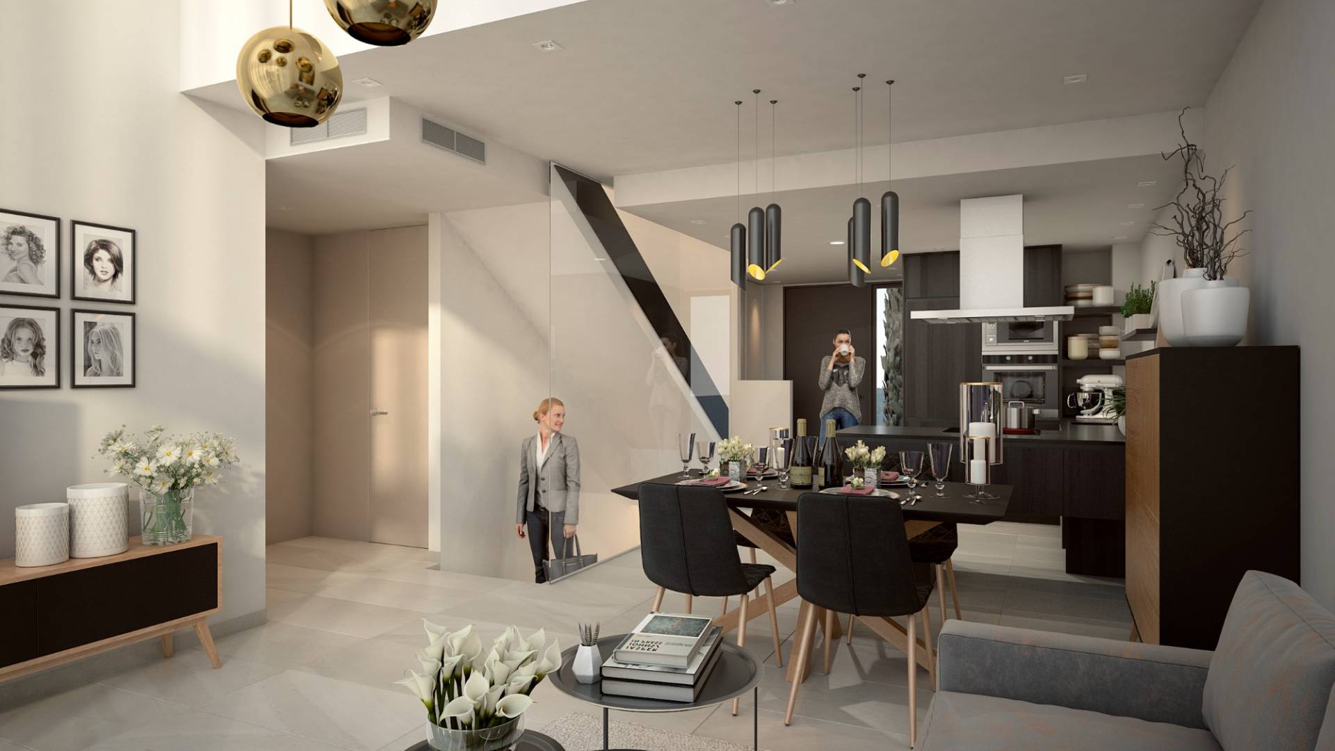 Neubau - Doppelhaushälfte - Algorfa