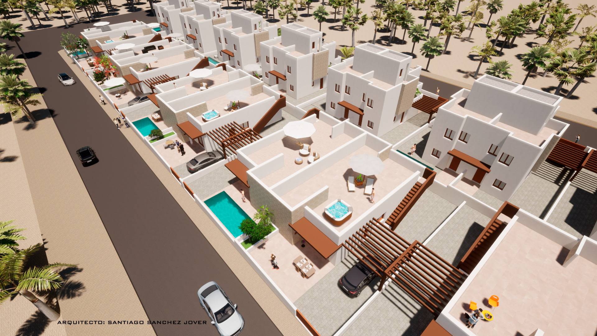 Neubau - Doppelhaushälfte - Mazarrón