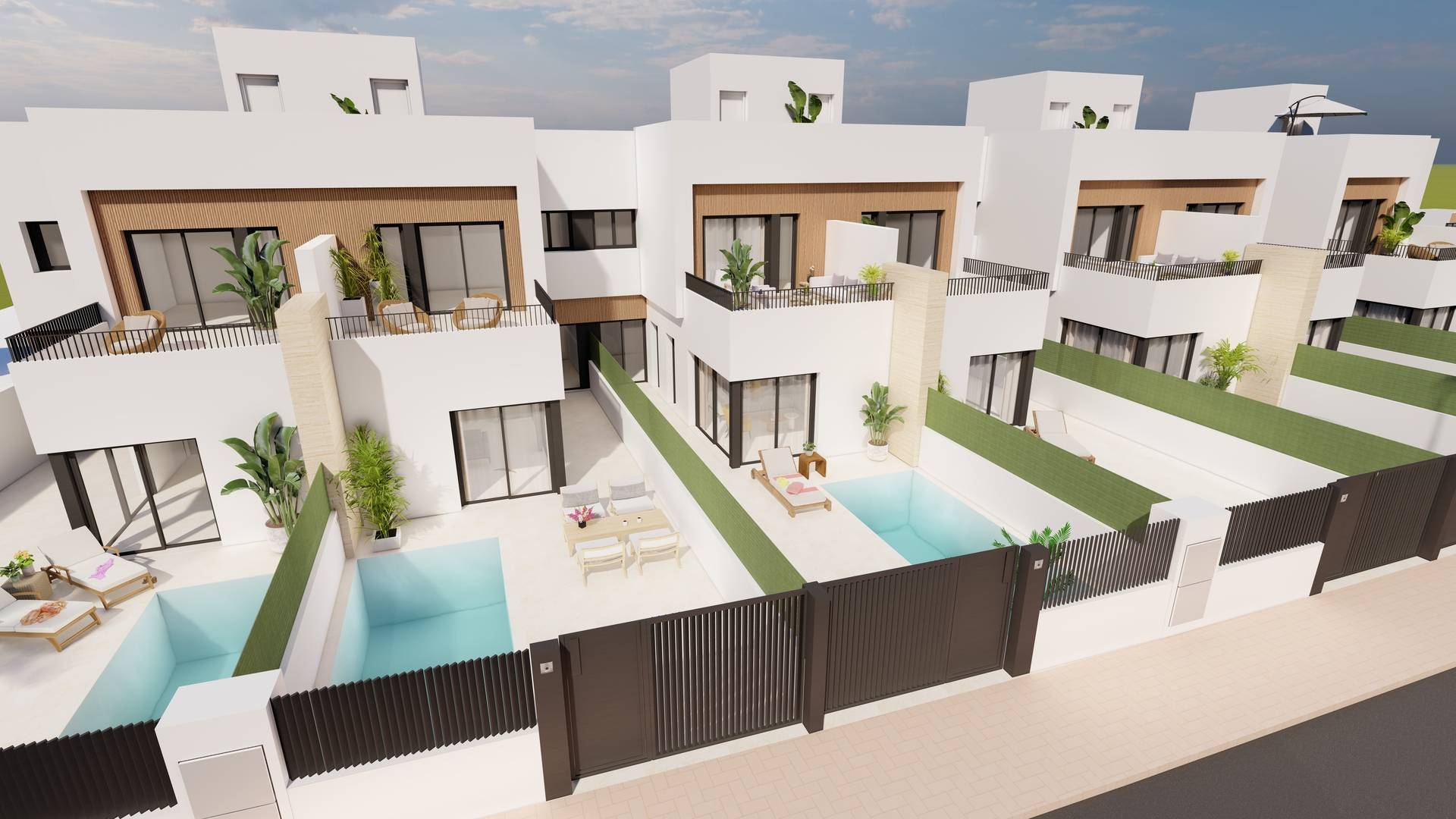 Neubau - Doppelhaushälfte - San Javier