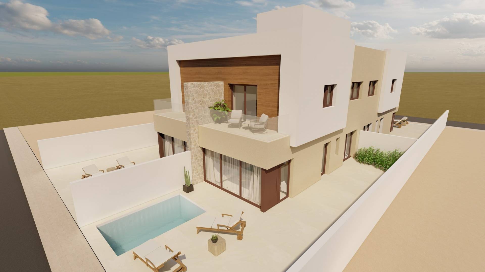 Neubau - Doppelhaushälfte - San Javier