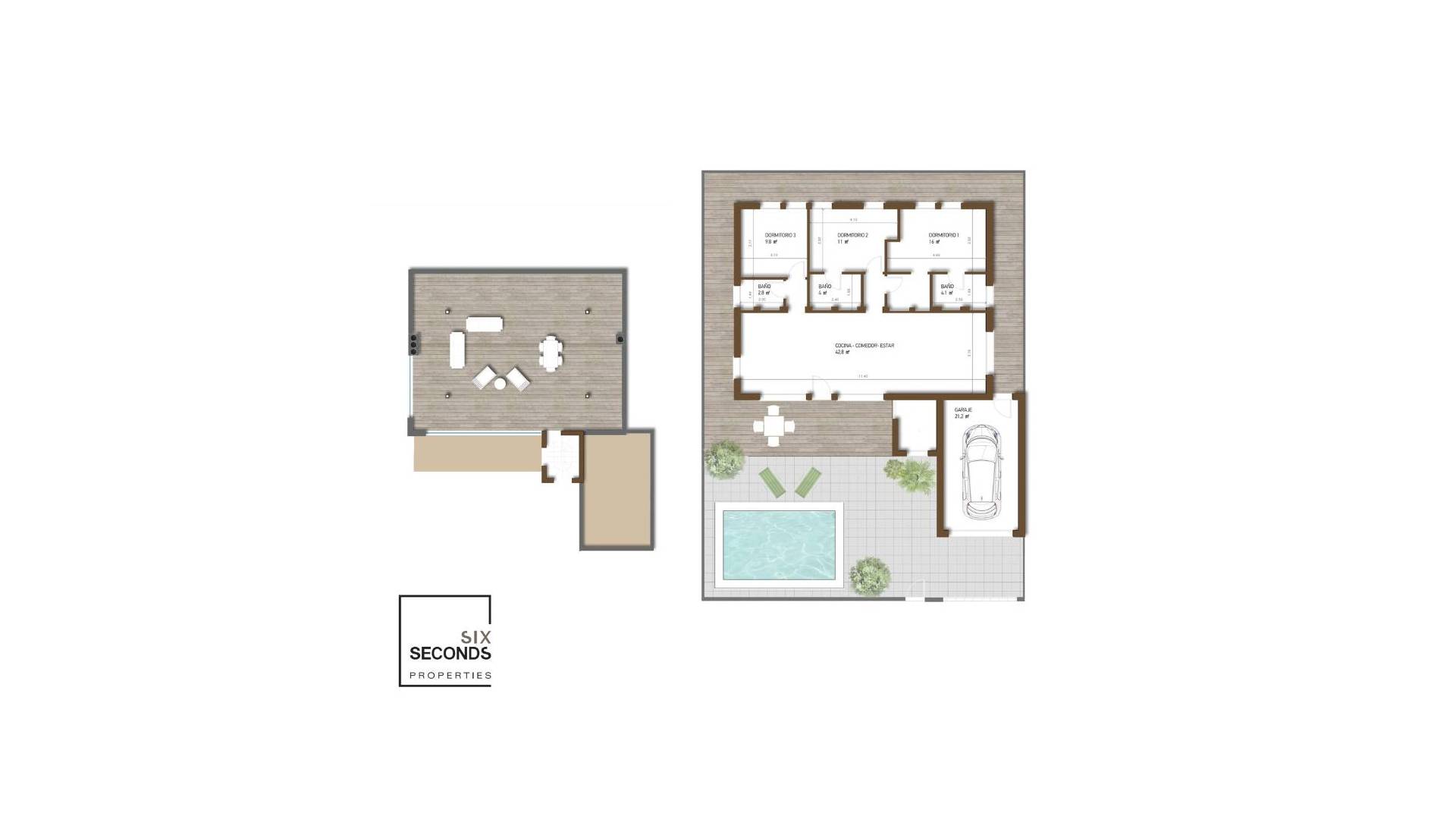 Neubau - Unabhängige Villa - Fuente Alamo - La Pinilla