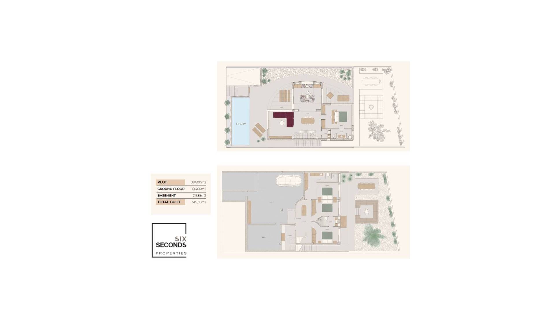 Neubau - Villa / Doppelhaushälfte - Algorfa