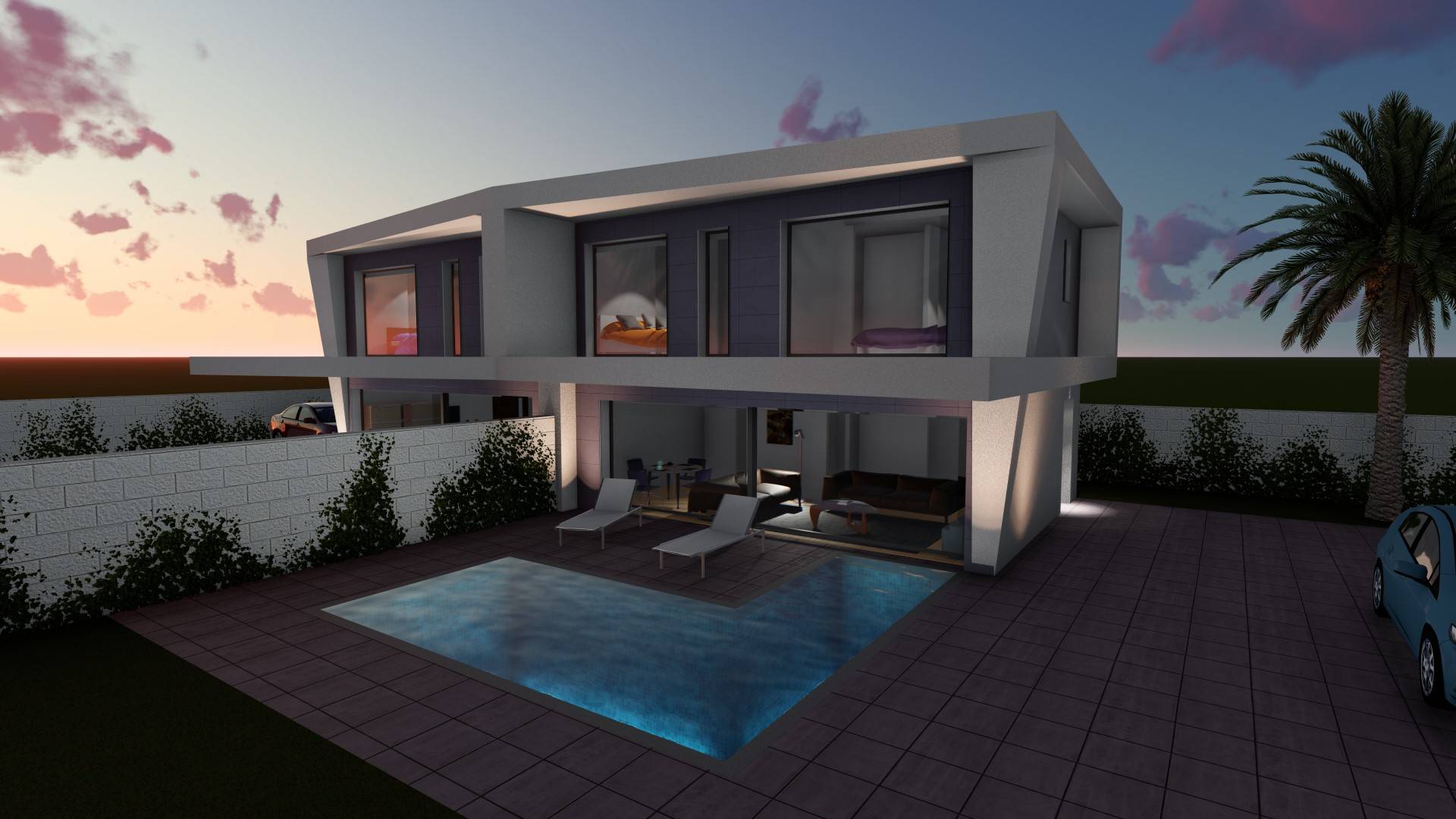 Neubau - Villa / Doppelhaushälfte - Gran Alacant