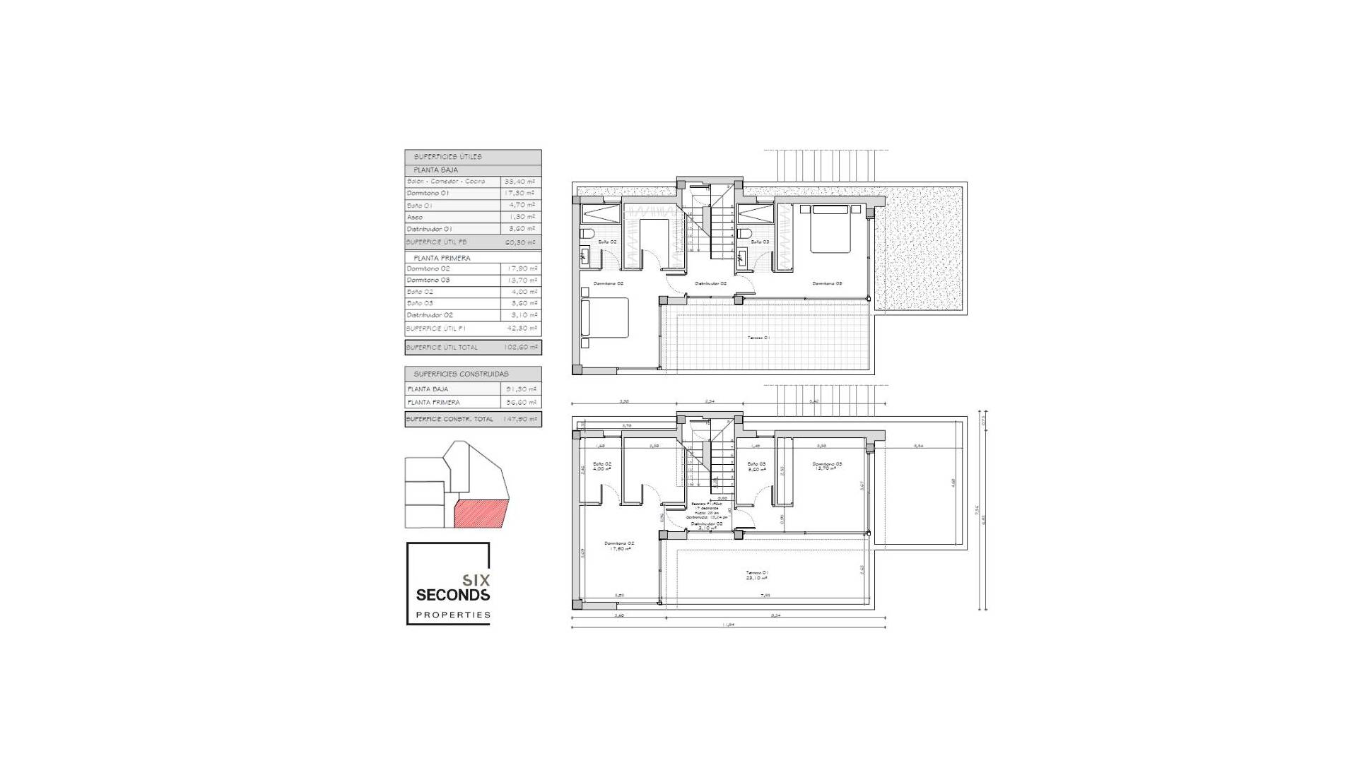 Neubau - Villa / Doppelhaushälfte - Orihuela Costa - Villamartín