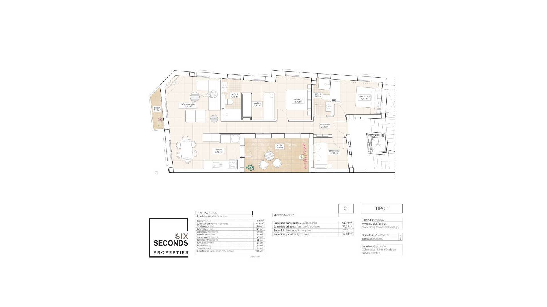 New Build - Apartment - Flat - Hondón de las Nieves