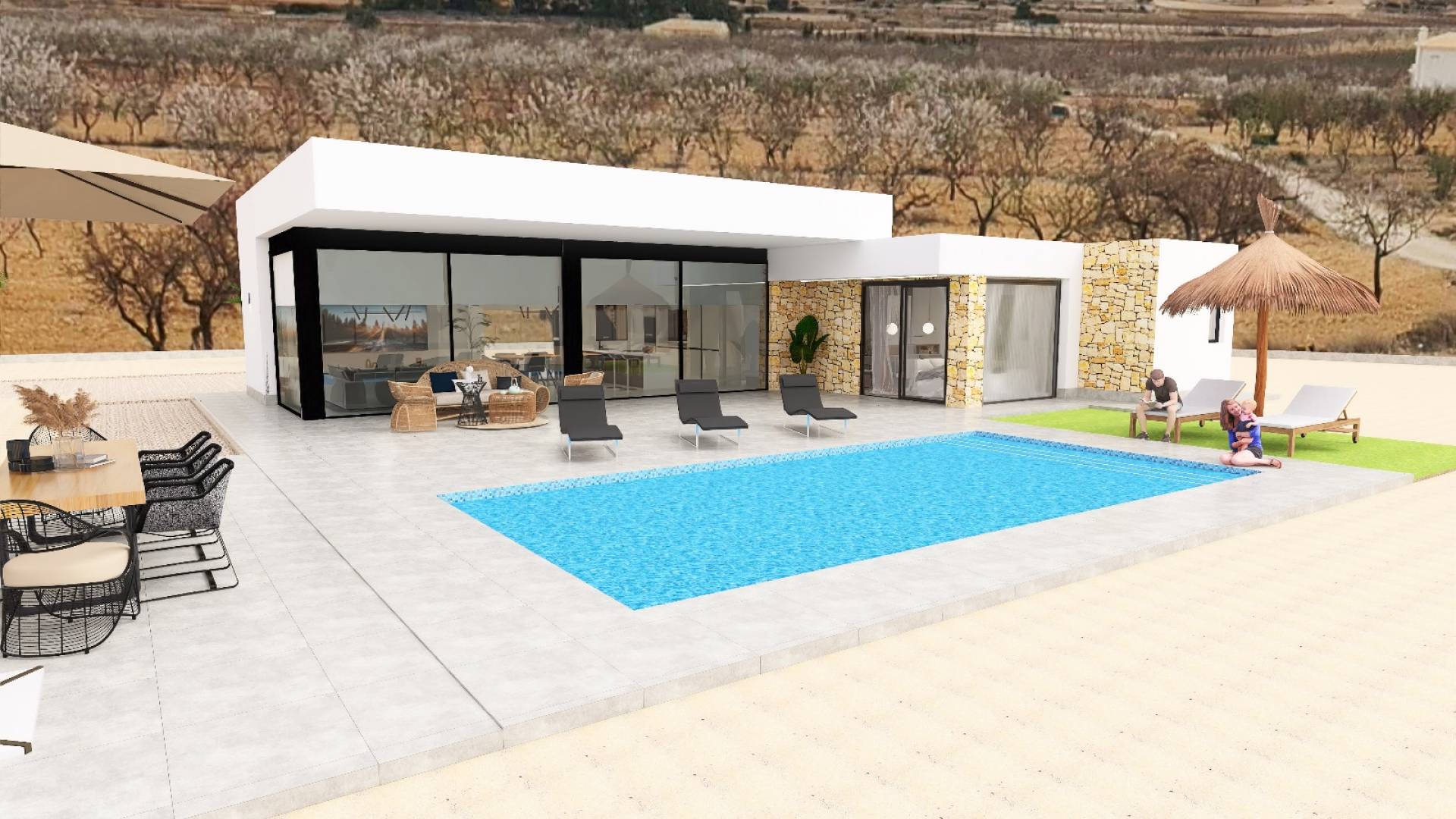 New Build - Independent villa - Pinoso