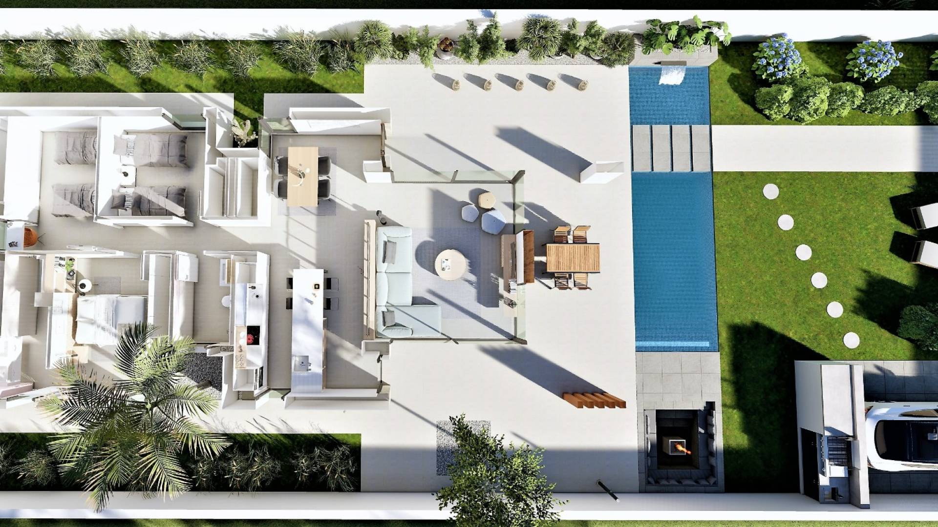 New Build - Independent villa - San Fulgencio - Urbanización La Marina