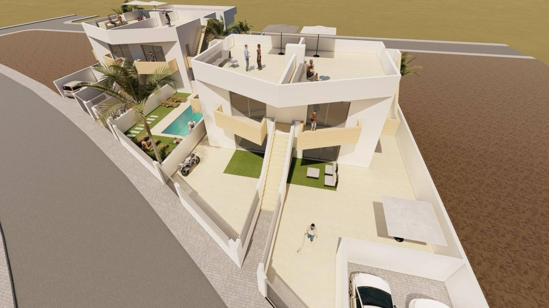 New Build - Semi detached house - Mazarrón