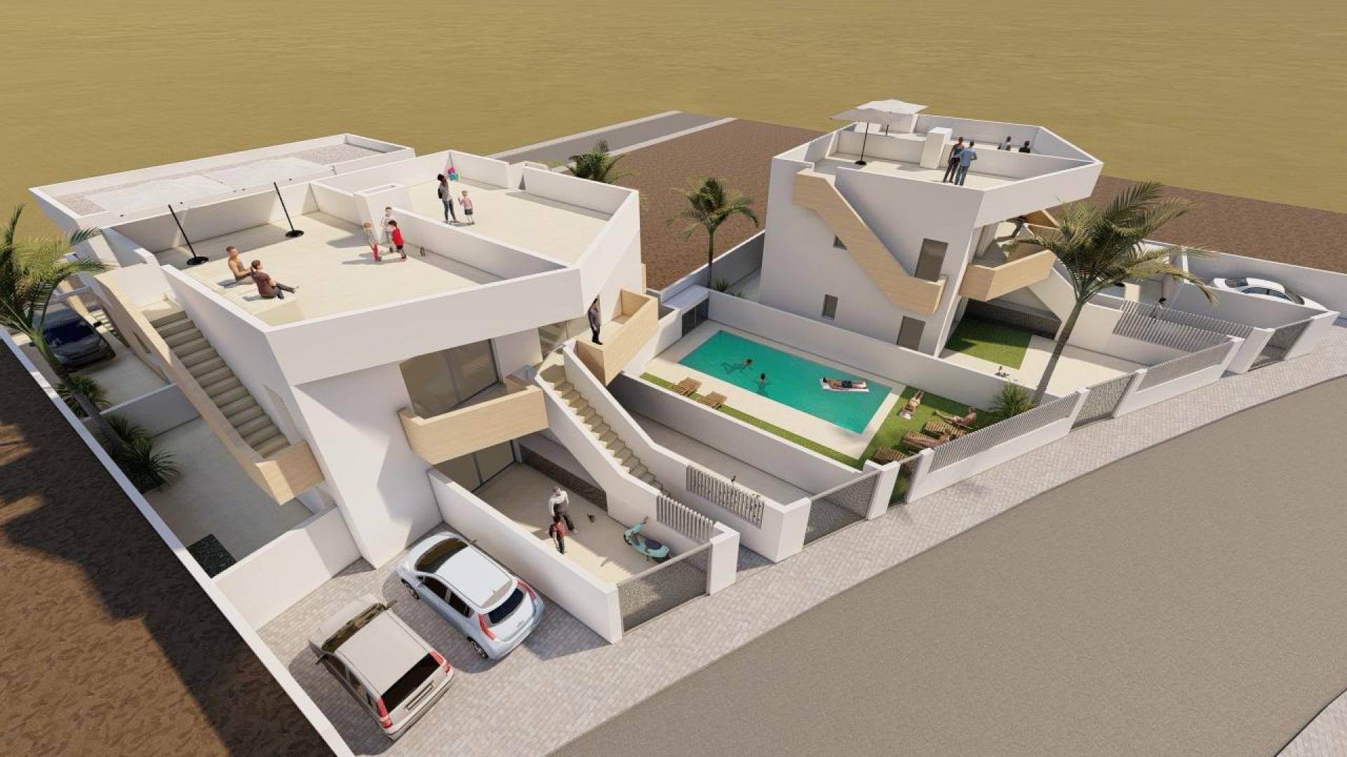 New Build - Semi detached house - Mazarrón