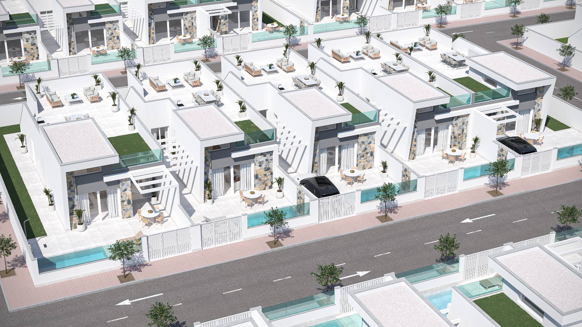 New Build - Semi-detached villa - Los Alcazares