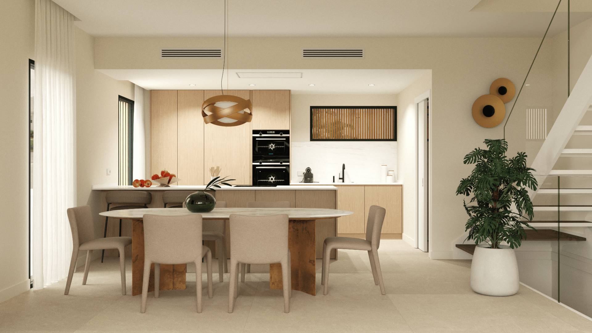 New Build - Semi-detached villa - San Juan Alicante