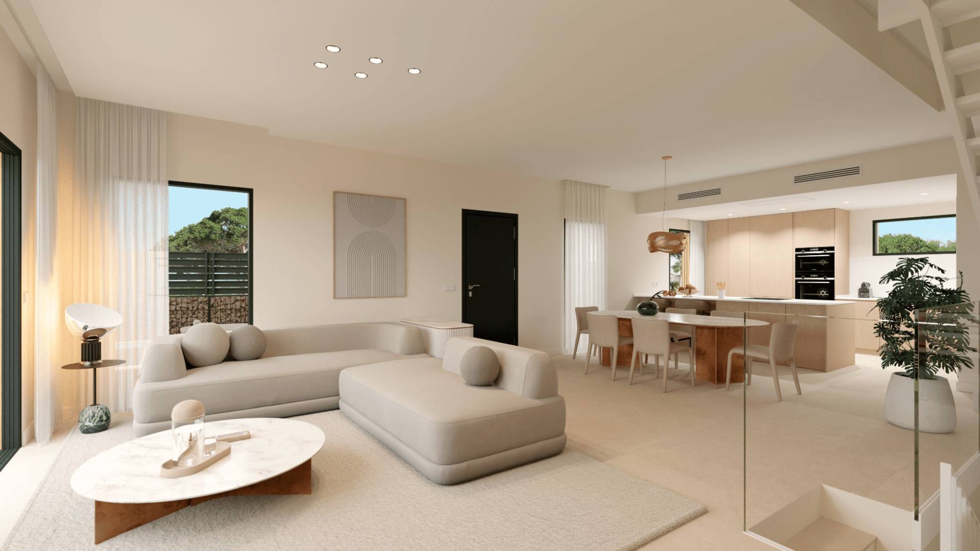 New Build - Semi-detached villa - San Juan Alicante