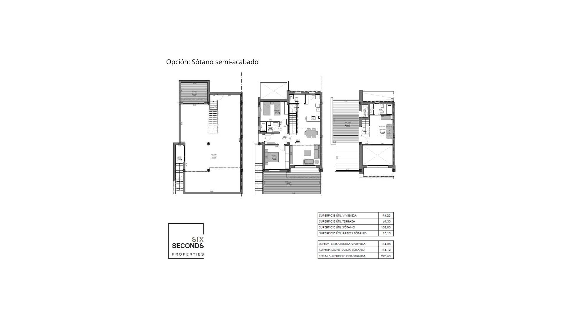 Nieuw gebouw - Adosado - Algorfa