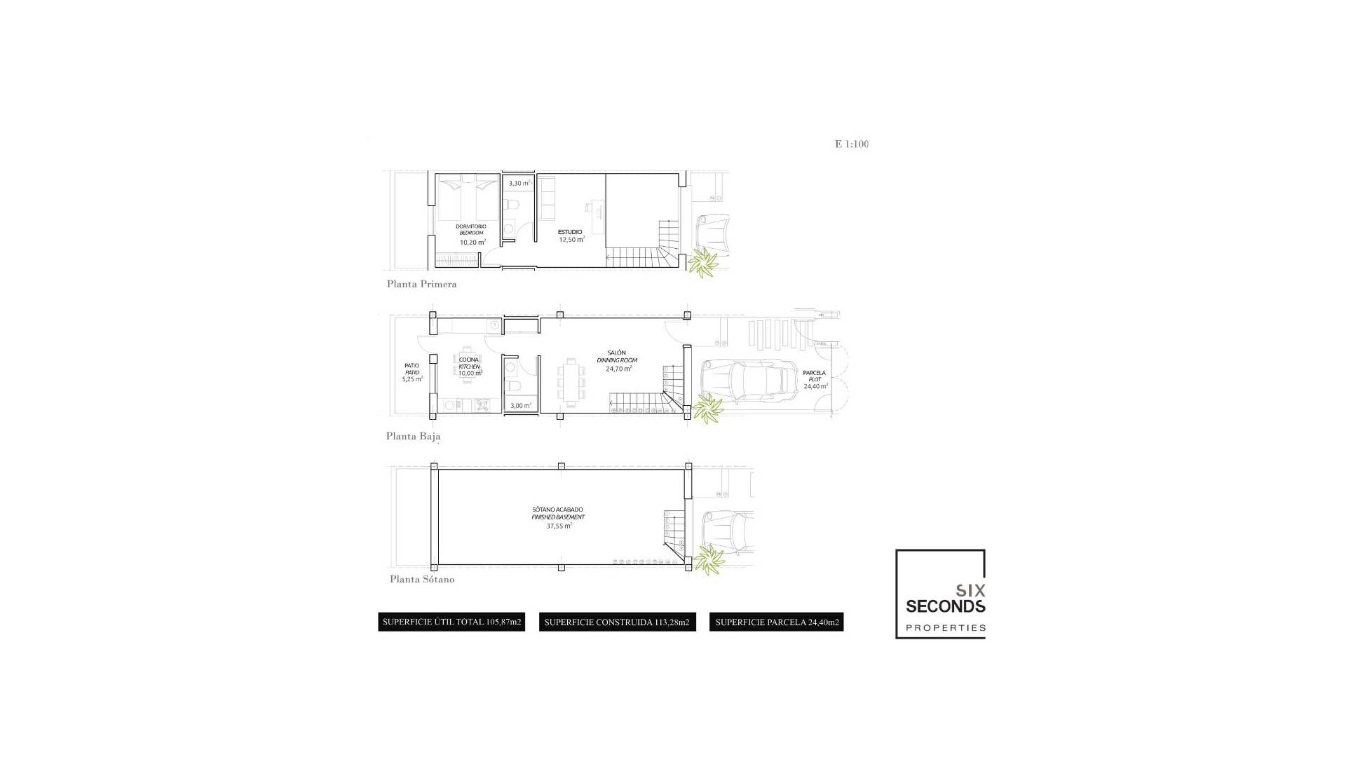Nieuw gebouw - Adosado - Gran Alacant