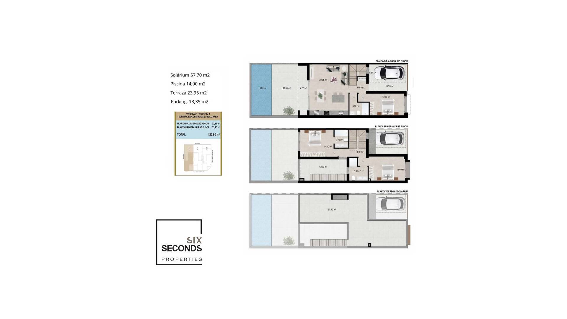 Nieuw gebouw - Adosado - San Javier - 