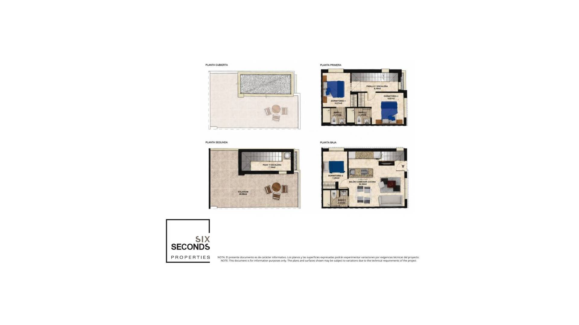 Nieuw gebouw - Adosado - Torrevieja - Las calas