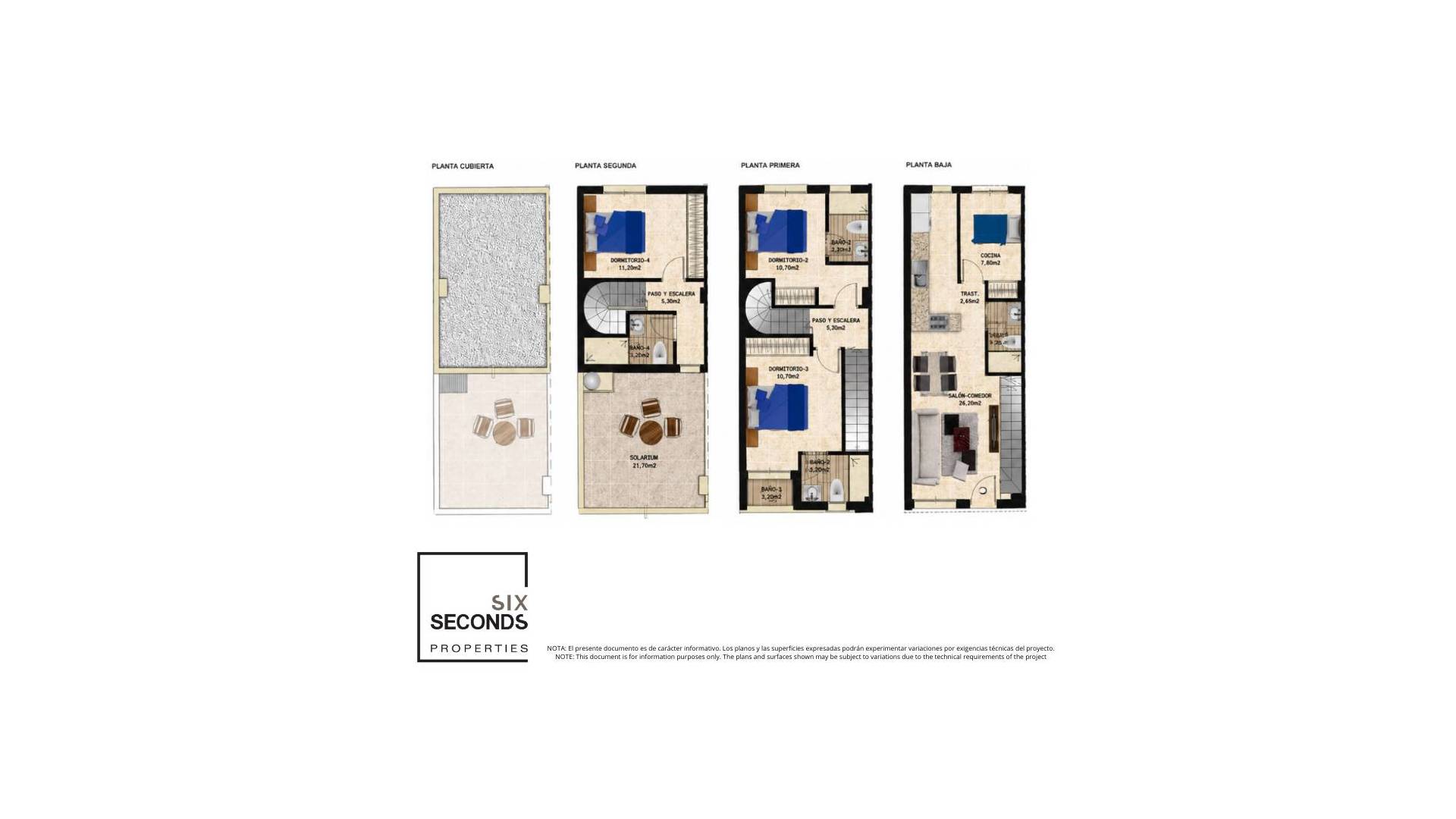 Nieuw gebouw - Adosado - Torrevieja - Las calas