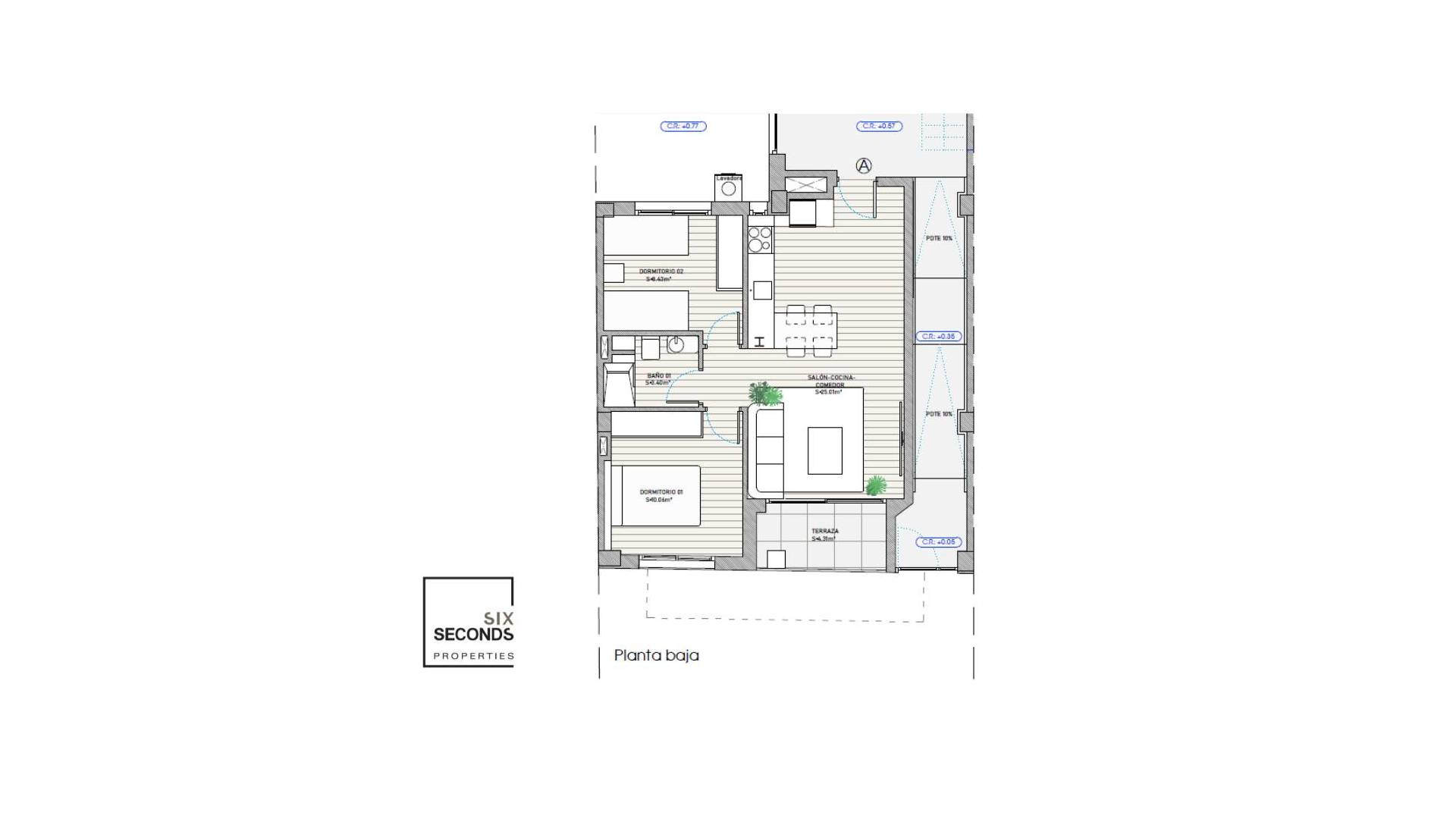 Nieuw gebouw - Appartement Begane Grond Appartement - Guardamar del Segura - Centro