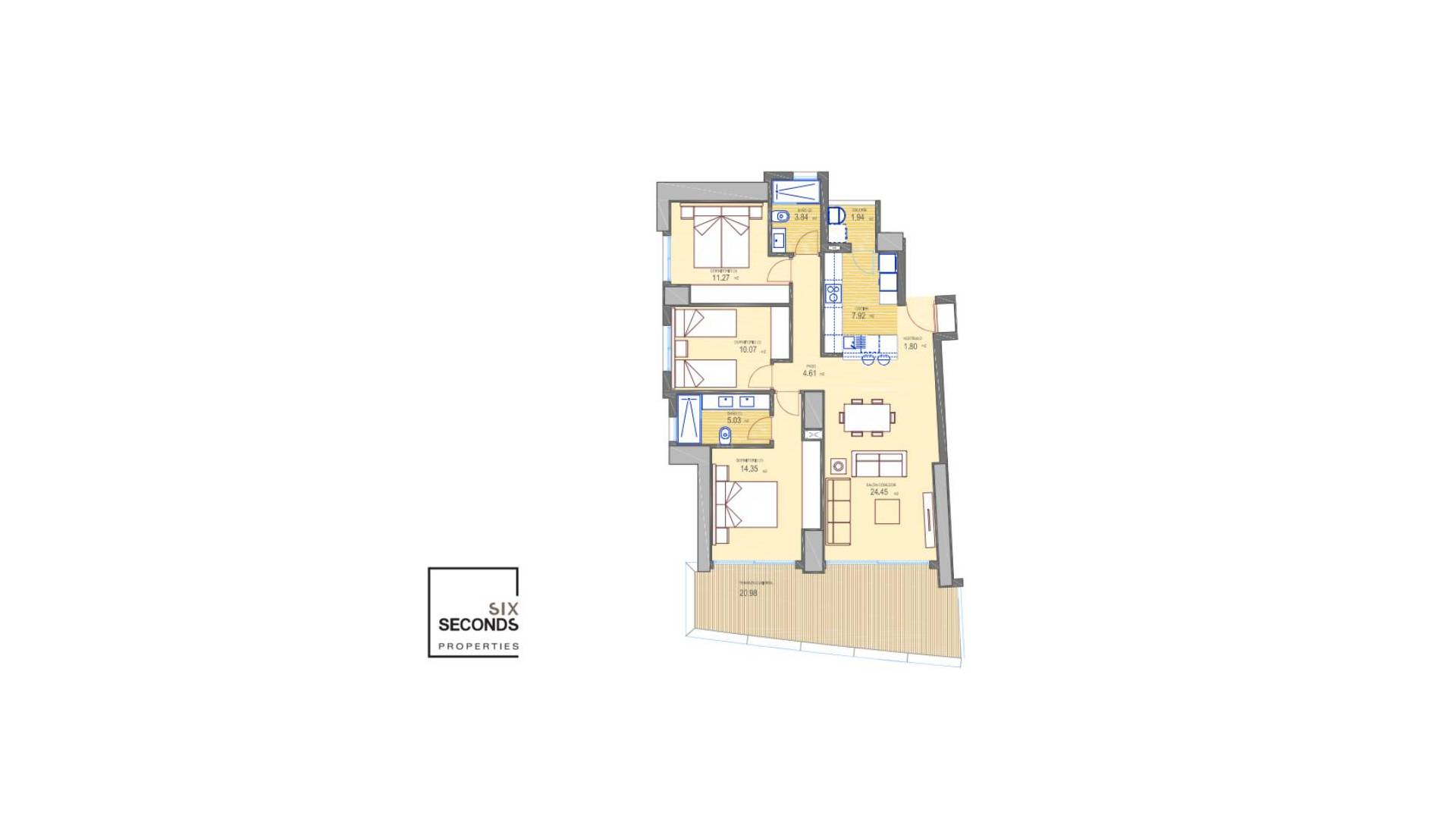 Nieuw gebouw - Appartement - Plat - Benidorm - Zona de Poniente