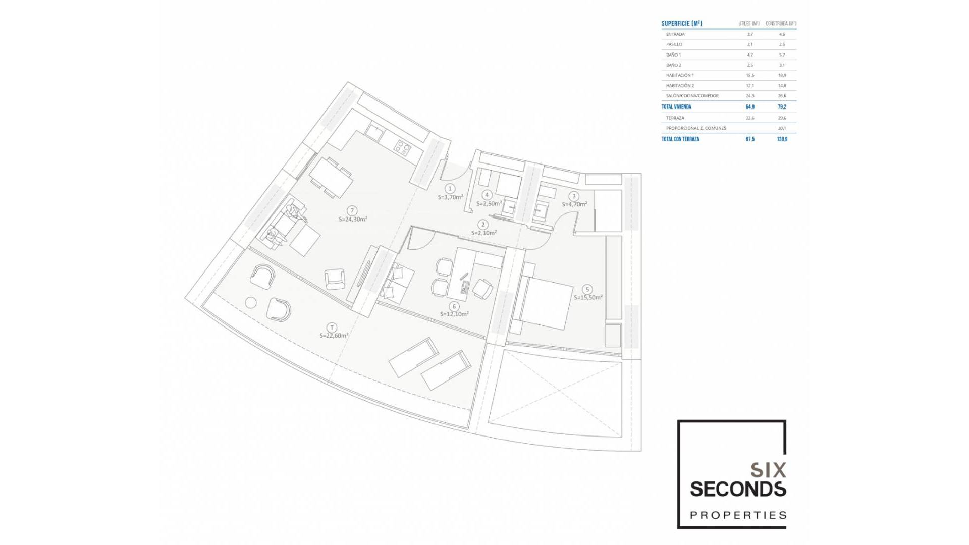 Nieuw gebouw - Appartement - Plat - Benidorm - Zona de Poniente