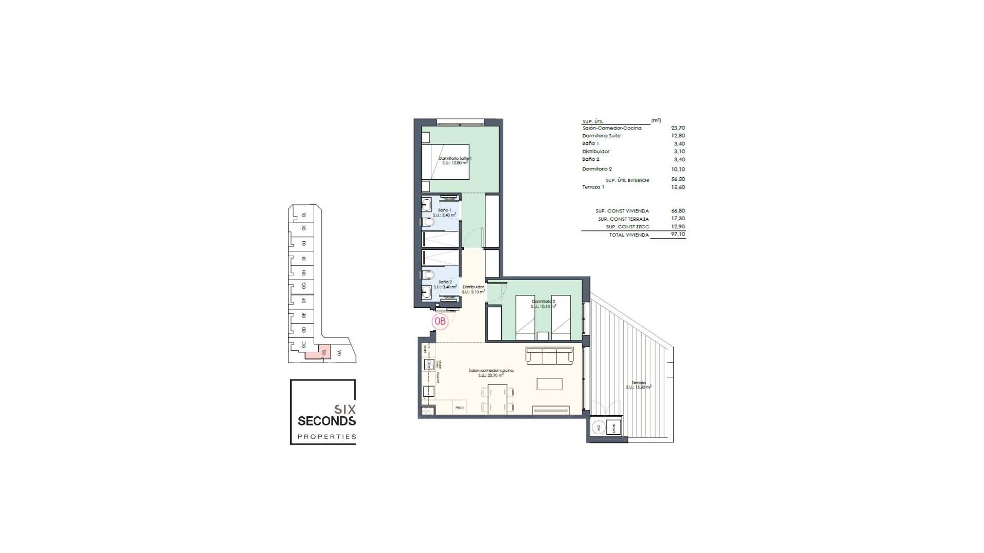 Nieuw gebouw - Appartement - Plat - Benijofar