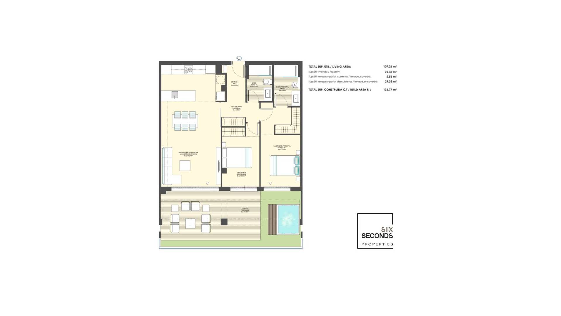 Nieuw gebouw - Appartement  Plat - Finestrat - 