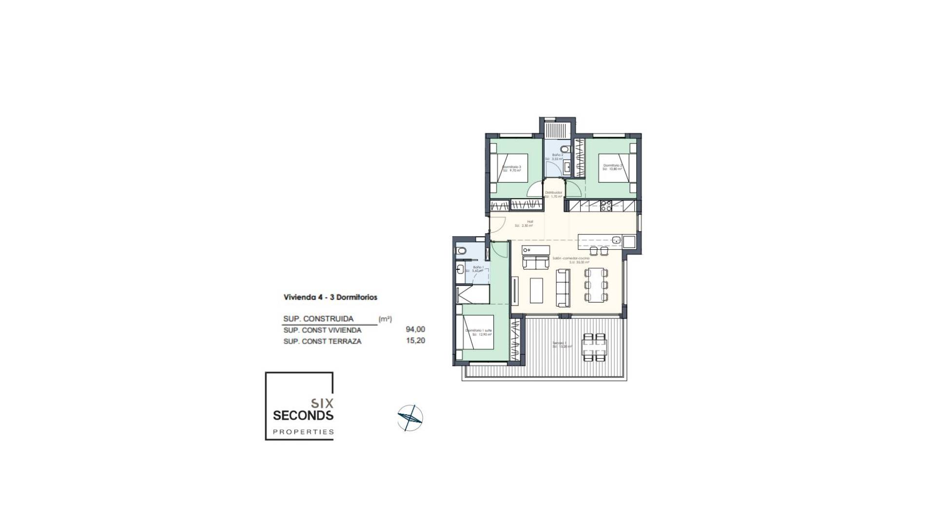 Nieuw gebouw - Appartement - Plat - Guardamar del Segura