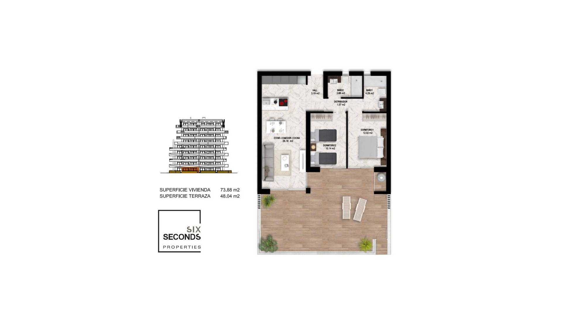Nieuw gebouw - Appartement - Plat - Guardamar del Segura
