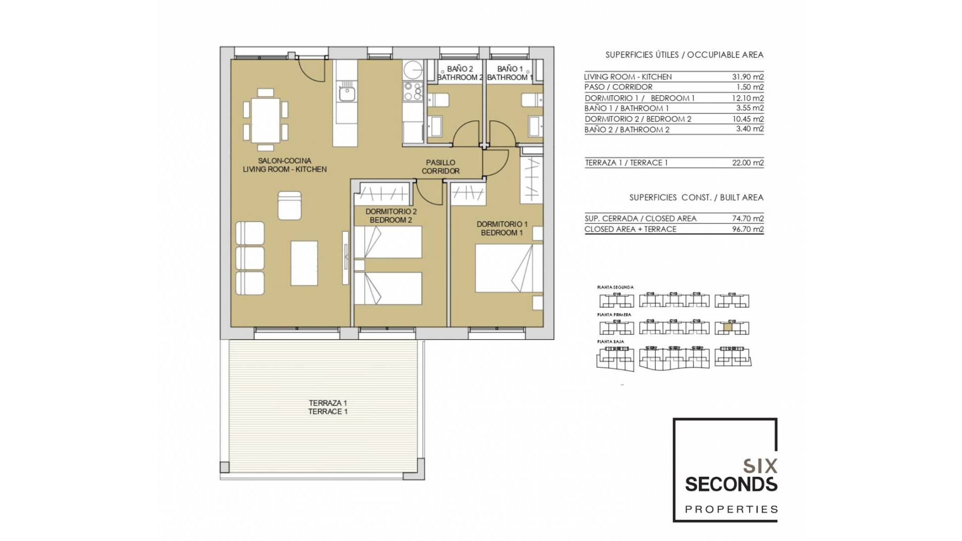 Nieuw gebouw - Appartement  Plat - Pilar de la Horadada - 