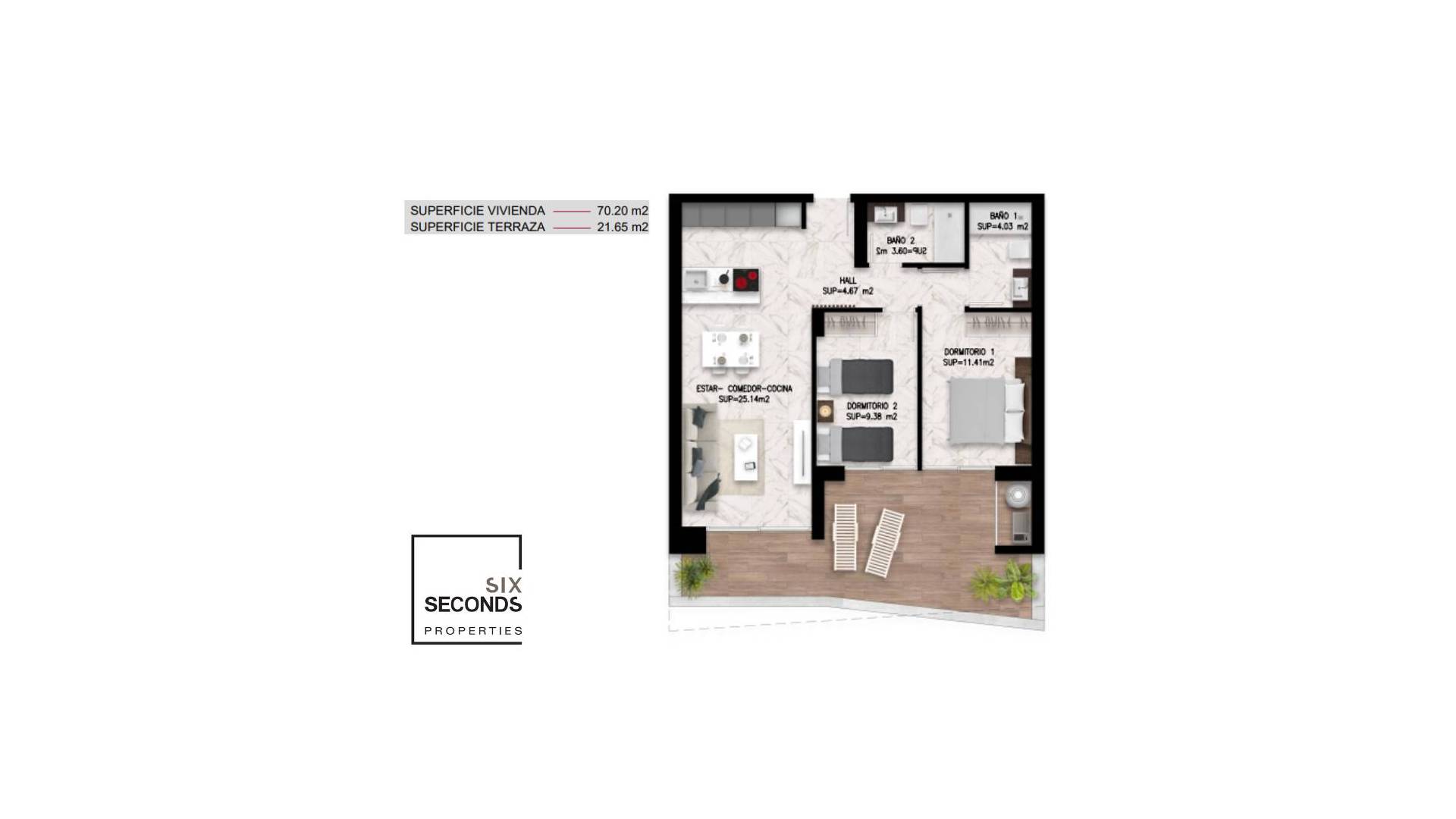 Nieuw gebouw - Appartement - Plat - San Miguel de Salinas - 