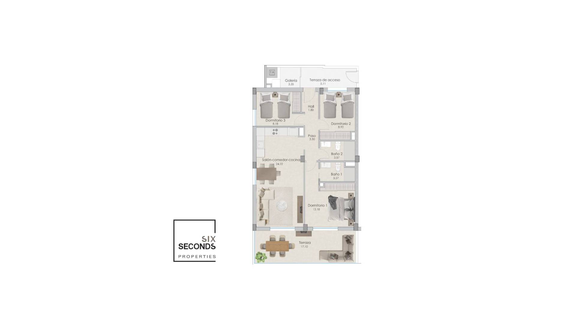 Nieuw gebouw - Appartement - Plat - Santa Pola - Playa Lisa