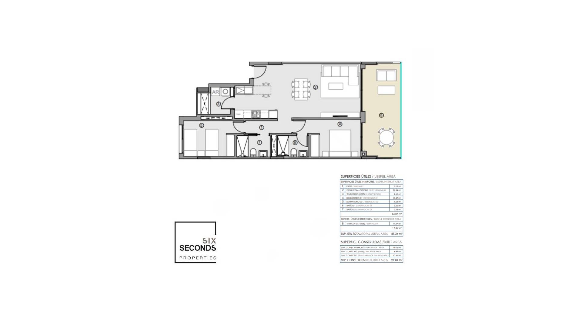 Nieuw gebouw - Appartement - Plat - Torrevieja - 