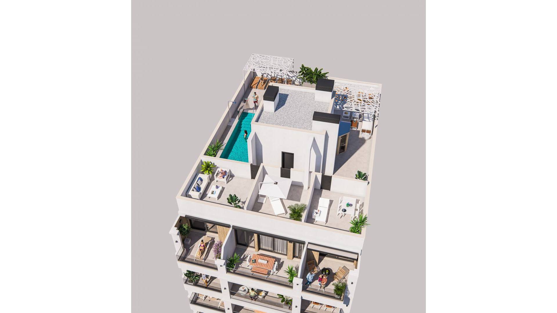 Nieuw gebouw - Appartement  Plat - Torrevieja