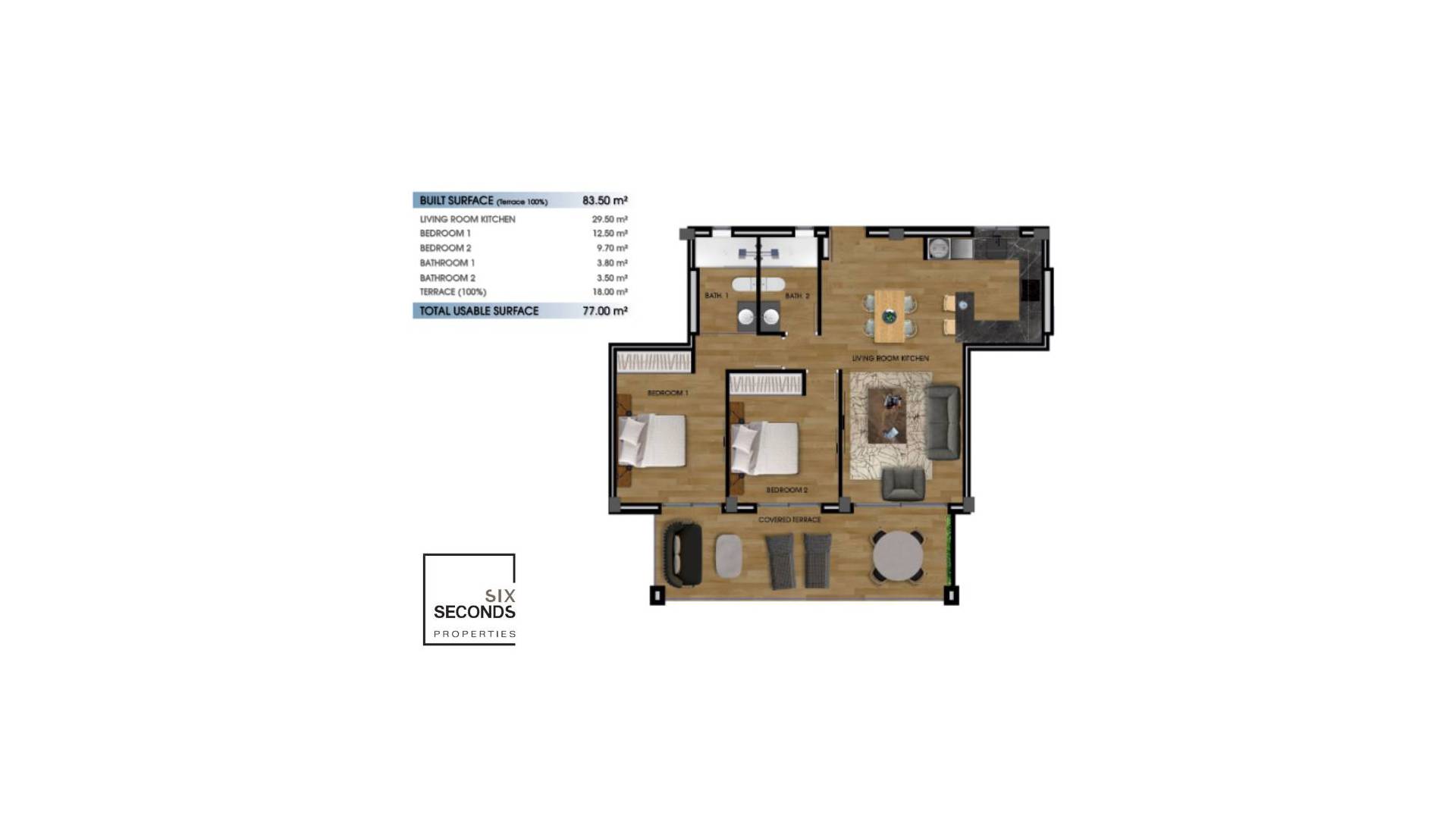 Nieuw gebouw - Appartement - Plat - 