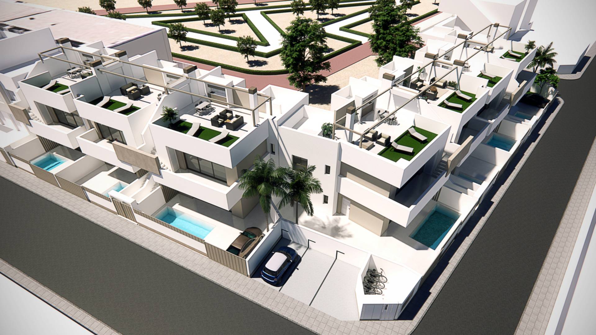 Nieuw gebouw - Lage bungalow - Pilar de la Horadada