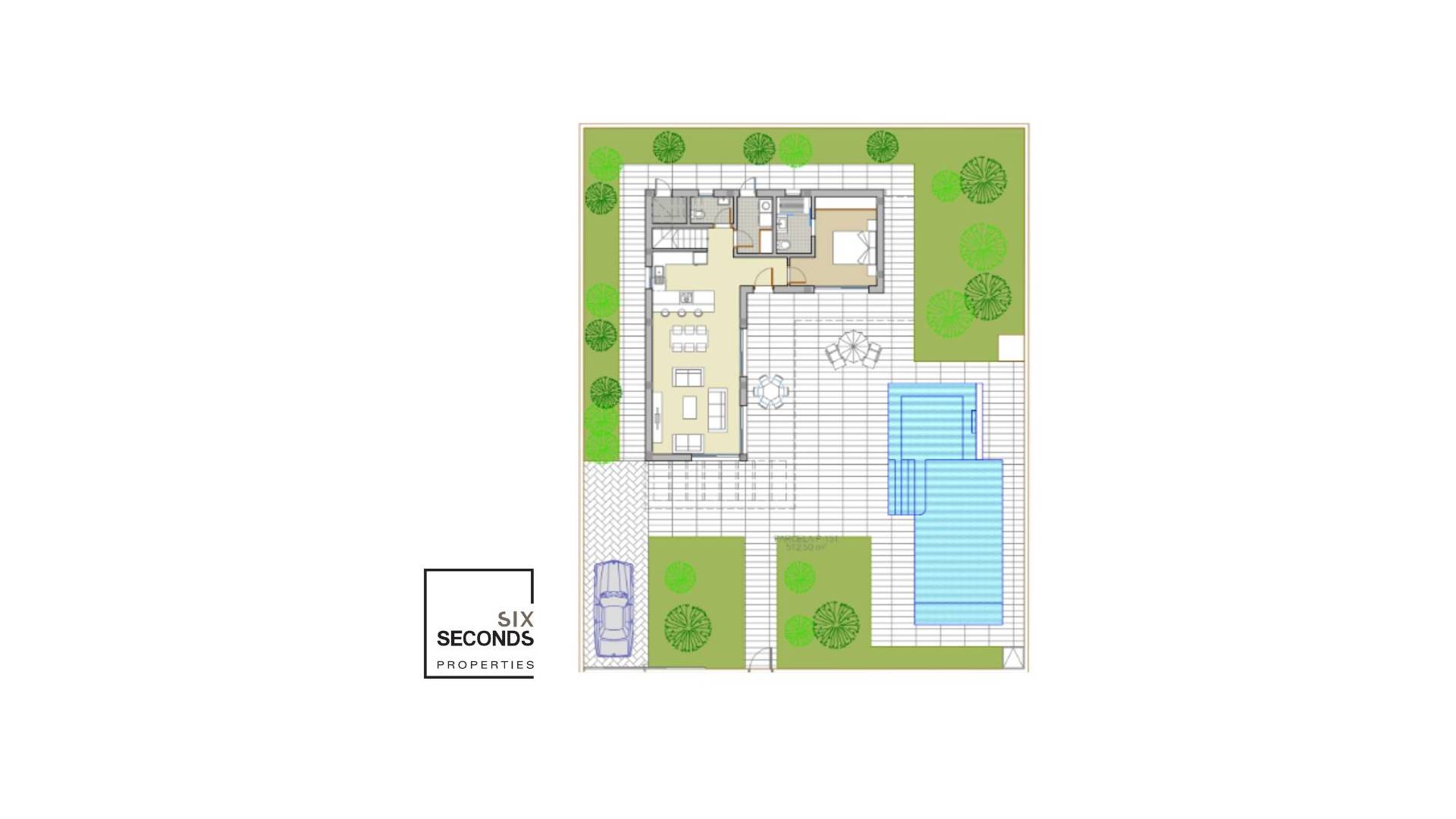 Nieuw gebouw - Onafhankelijke villa - San Fulgencio - Urbanización La Marina