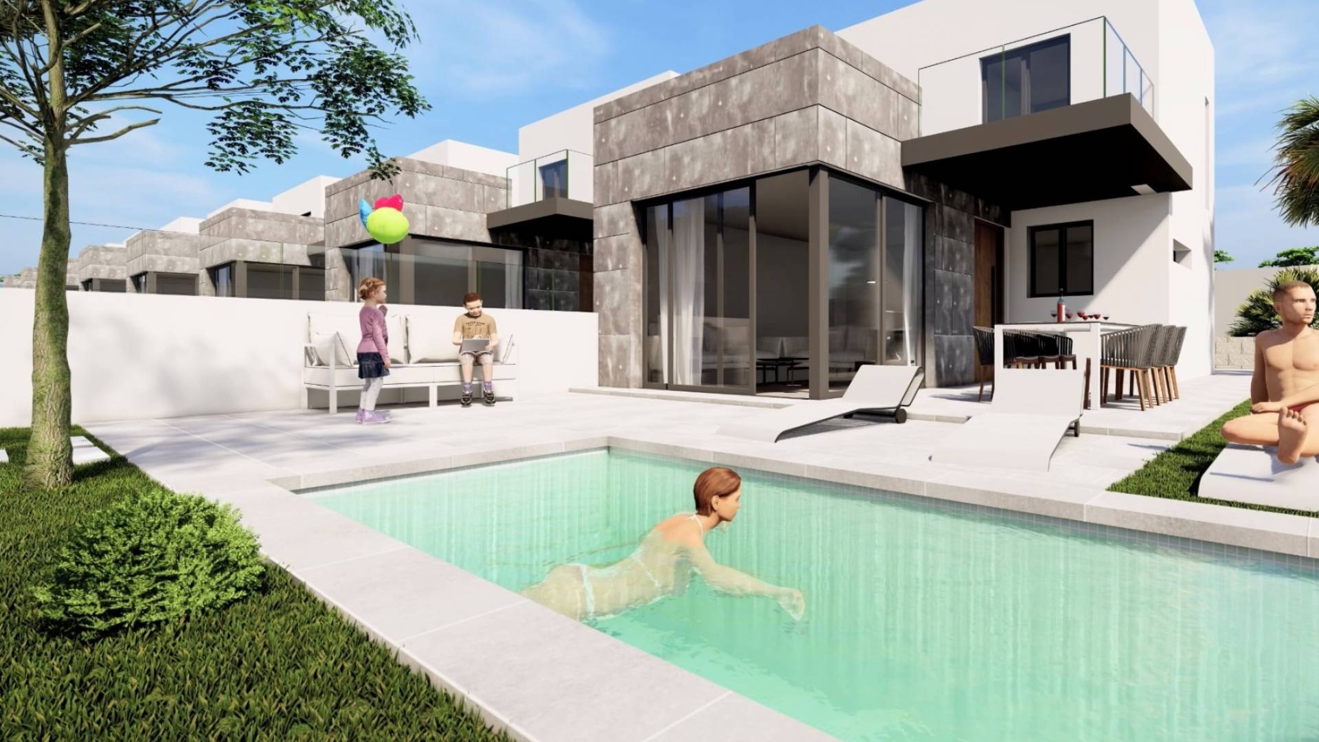 Nieuw gebouw - Onafhankelijke villa - Torrevieja - Los Balcones - Los Altos del Edén