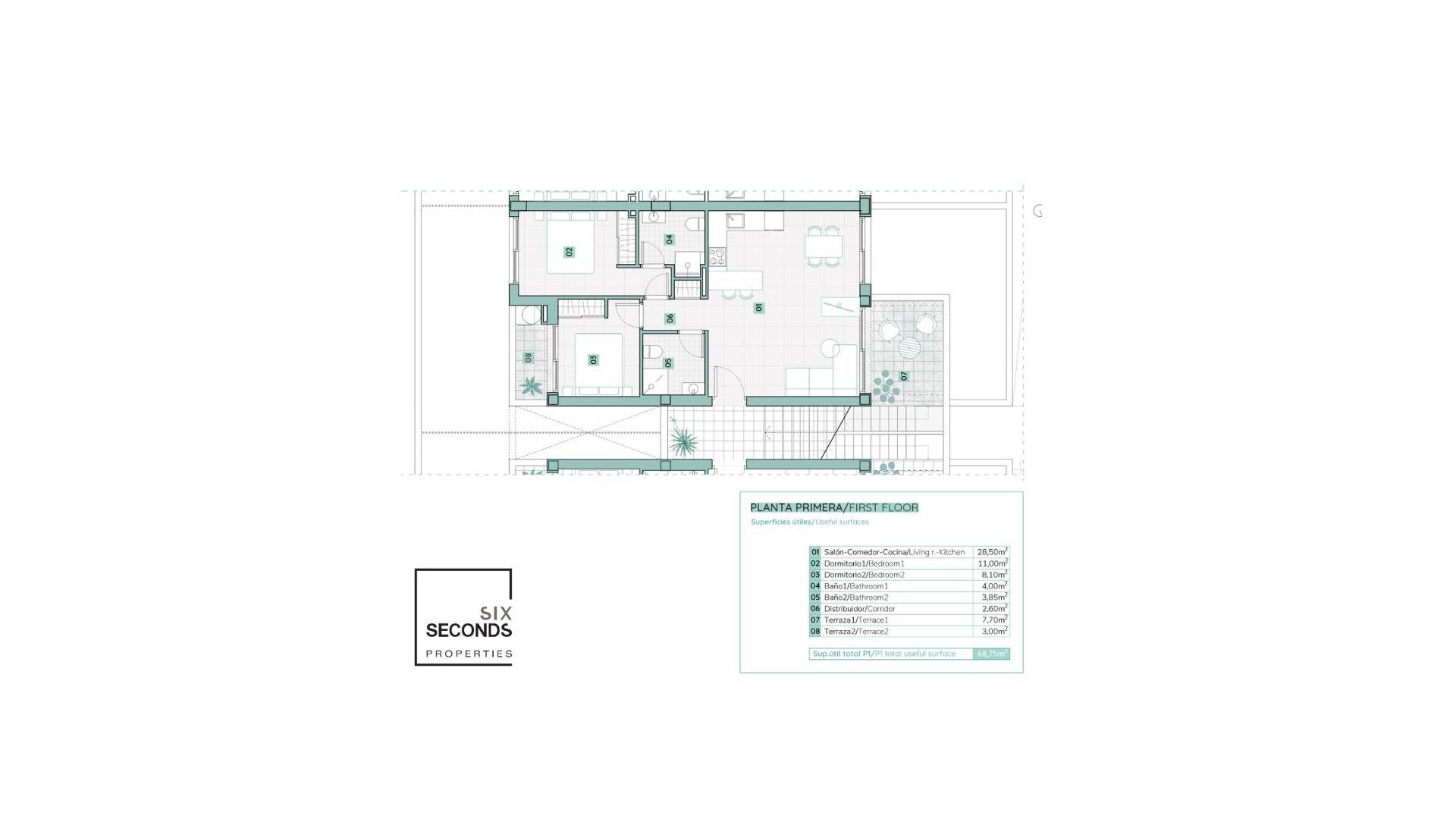 Nieuw gebouw - Townhouse - Torrevieja - Lago jardin