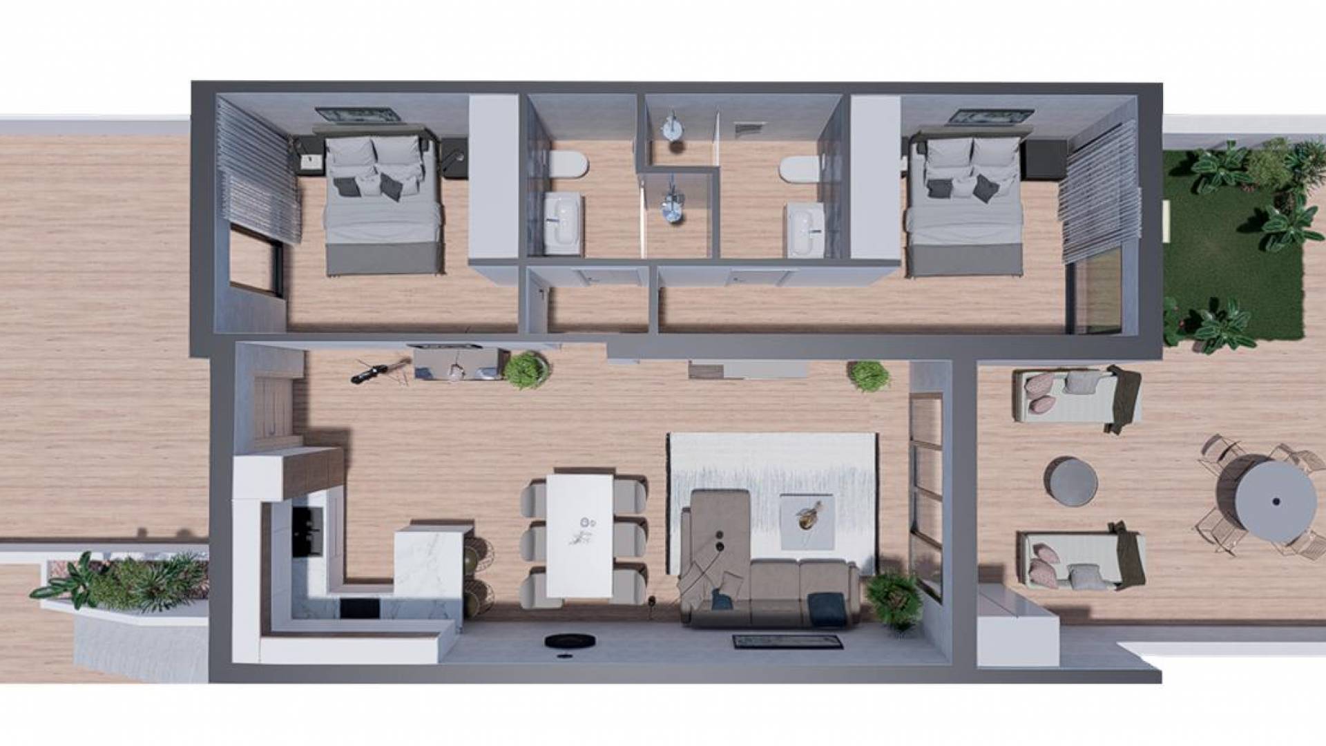 Nieuw gebouw - Townhouse - Torrevieja - Los balcones