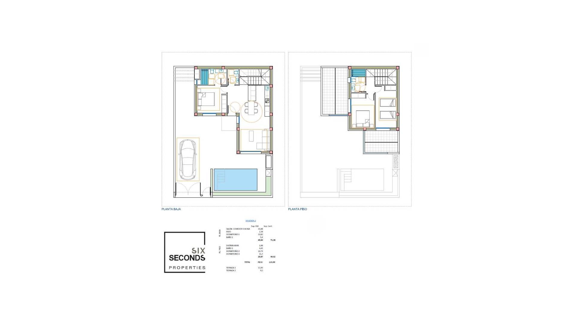 Nouvelle construction - Maison jumelée - San Fulgencio