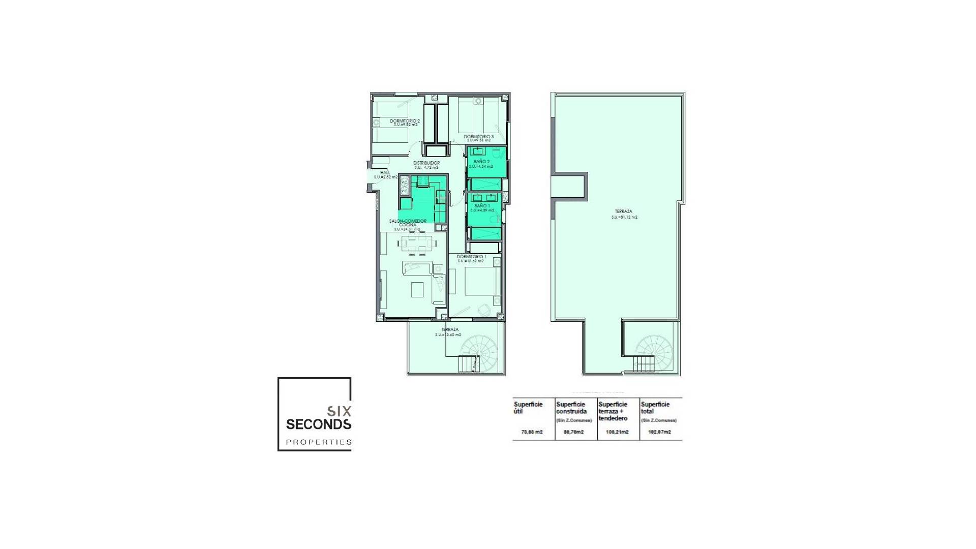 Nouvelle construction - Penthouse - Calpe - Playa Arenal Bol