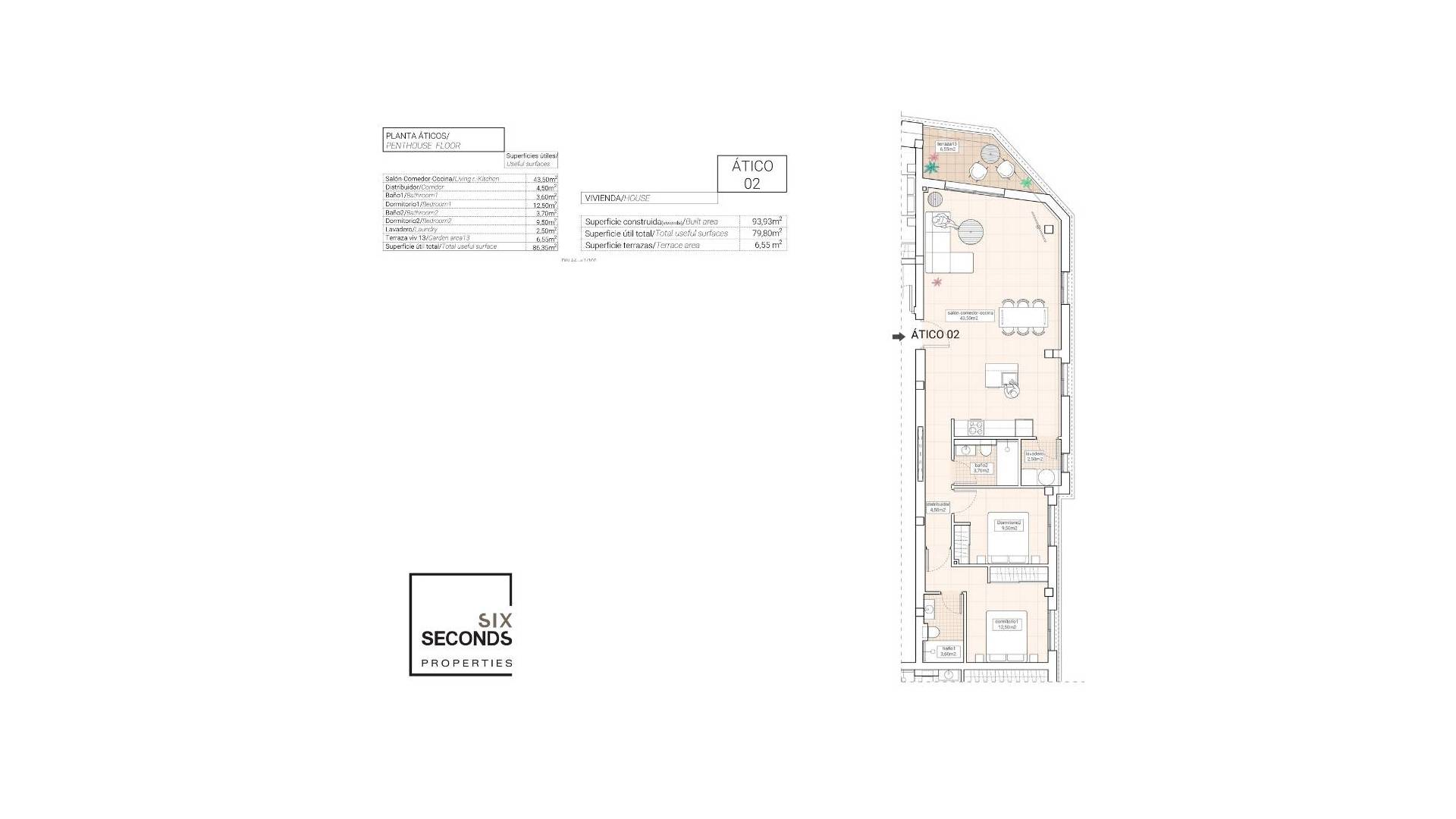 Nouvelle construction - Penthouse - Hondón de las Nieves