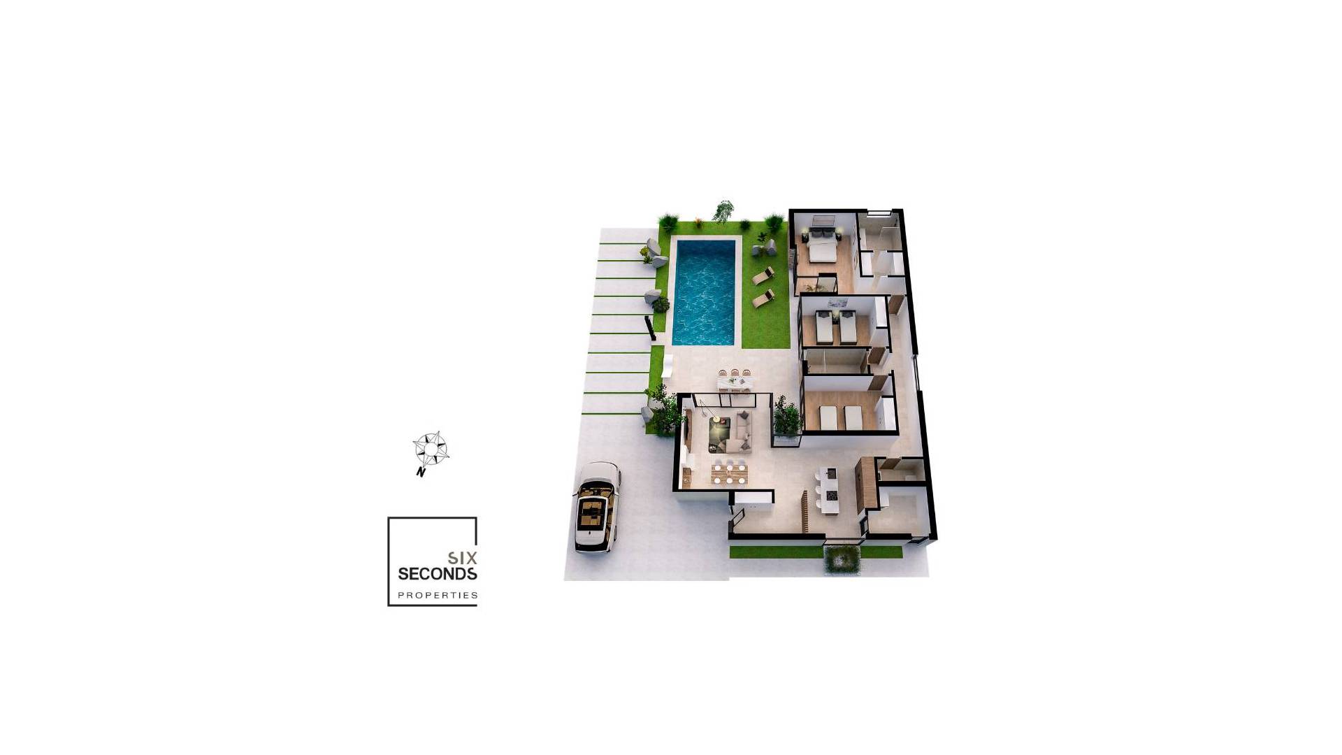 Nouvelle construction - Villa indépendante - MURCIA - BAÑOS Y MENDIGO/ ALTAONA GOLF