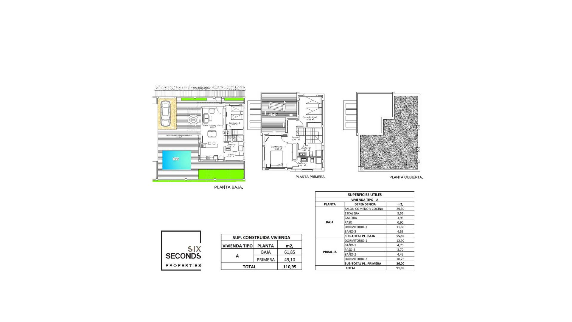 nowa inwestycja - Willa w zabudowie bliźniaczej - Los Montesinos - Los Montesinos - Urb. La Herrada