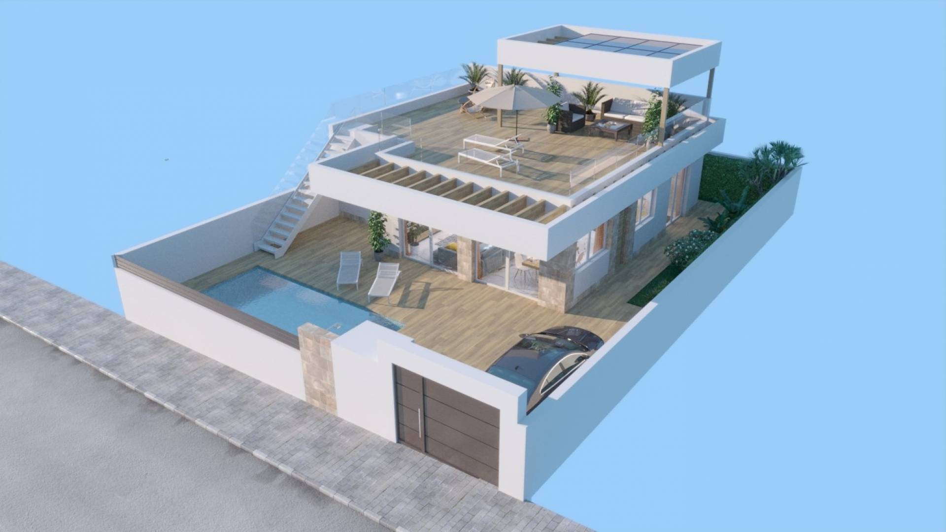 nowa inwestycja - Wolnostojąca willa - Rojales - Ciudad Quesada