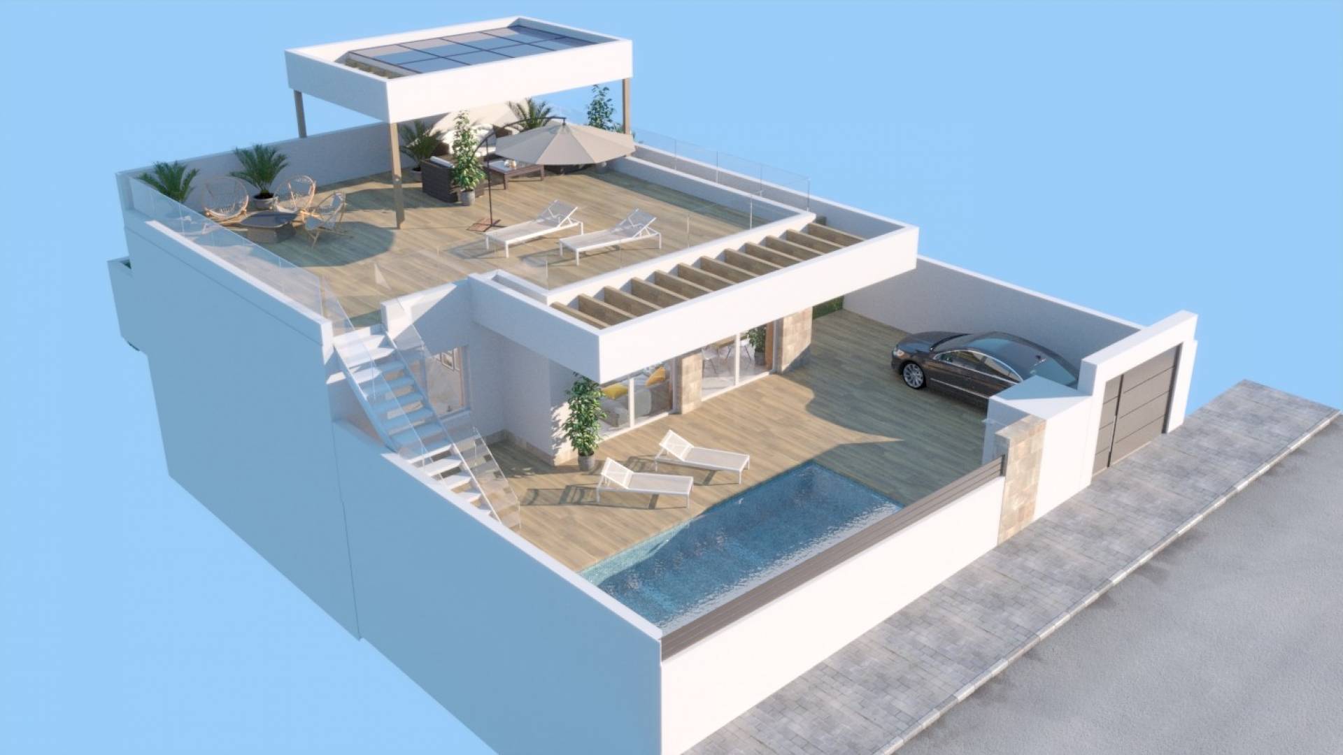 nowa inwestycja - Wolnostojąca willa - Rojales - Ciudad Quesada