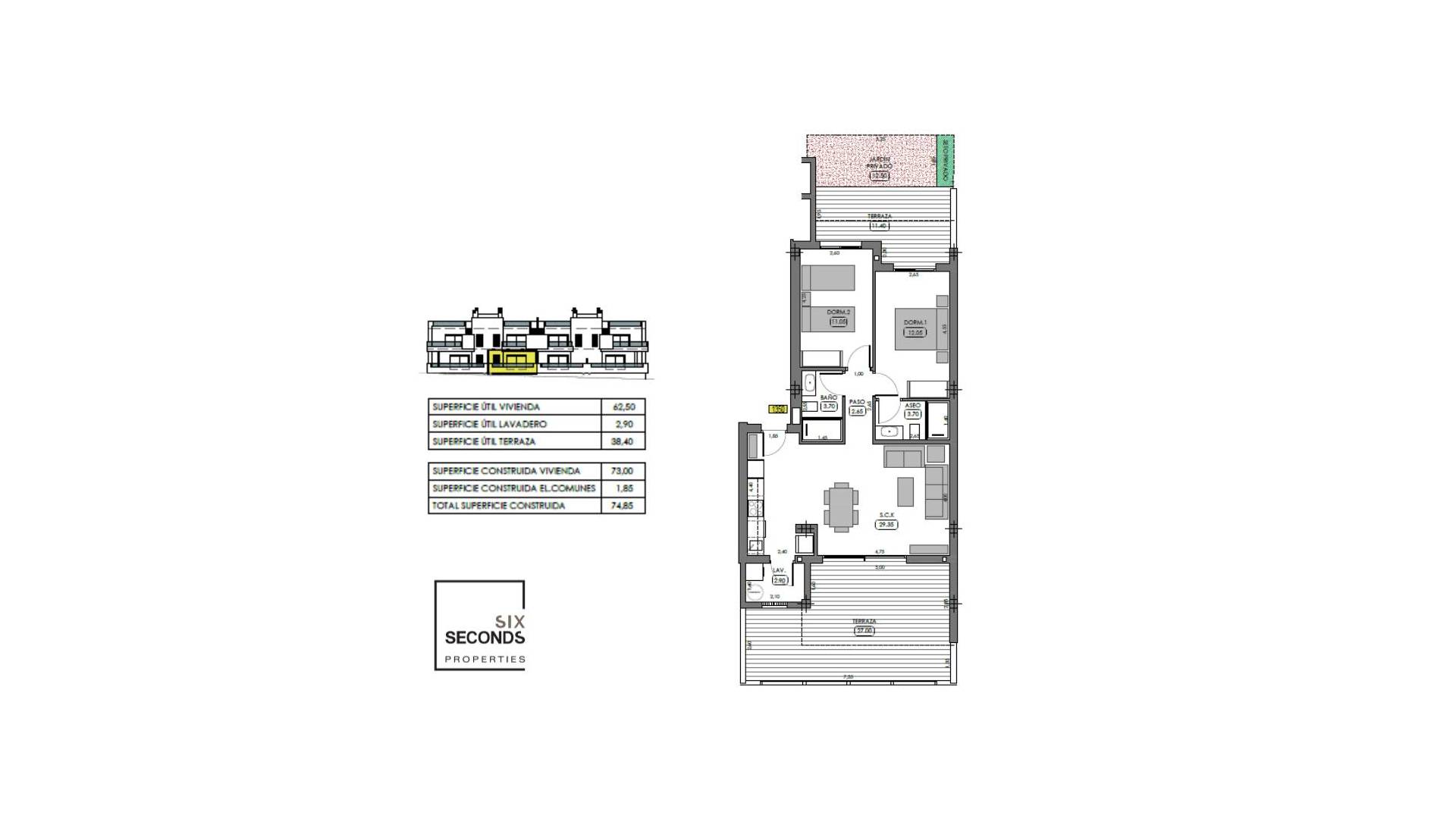 Nueva construcción  - Apartamento en planta baja - Algorfa - La Finca Golf