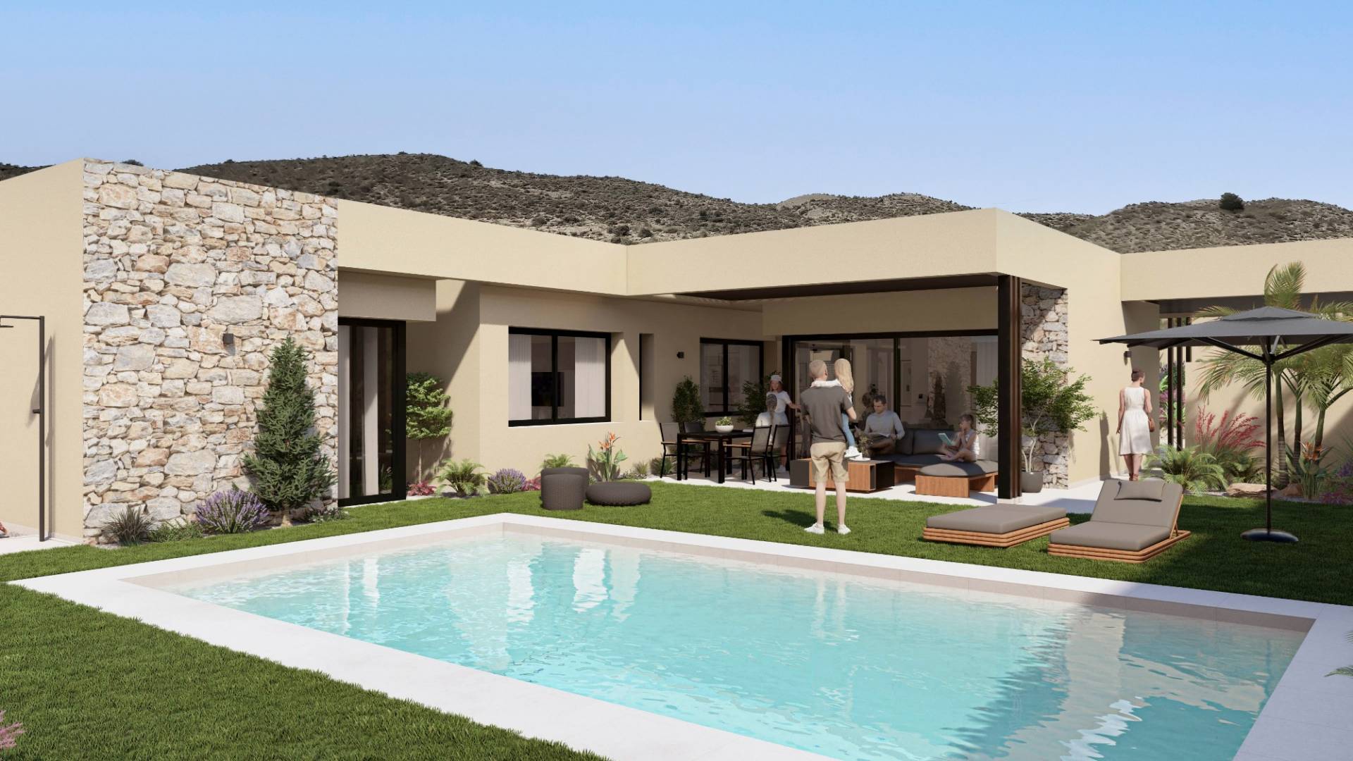 Nueva construcción  - Villa independiente - MURCIA - BAÑOS Y MENDIGO/ ALTAONA GOLF