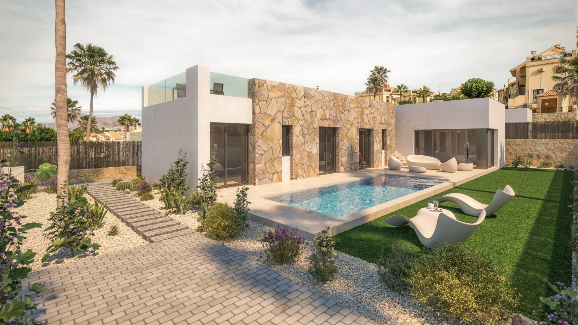 Nueva construcción  - Villa semi pareada - Algorfa - La Finca Golf